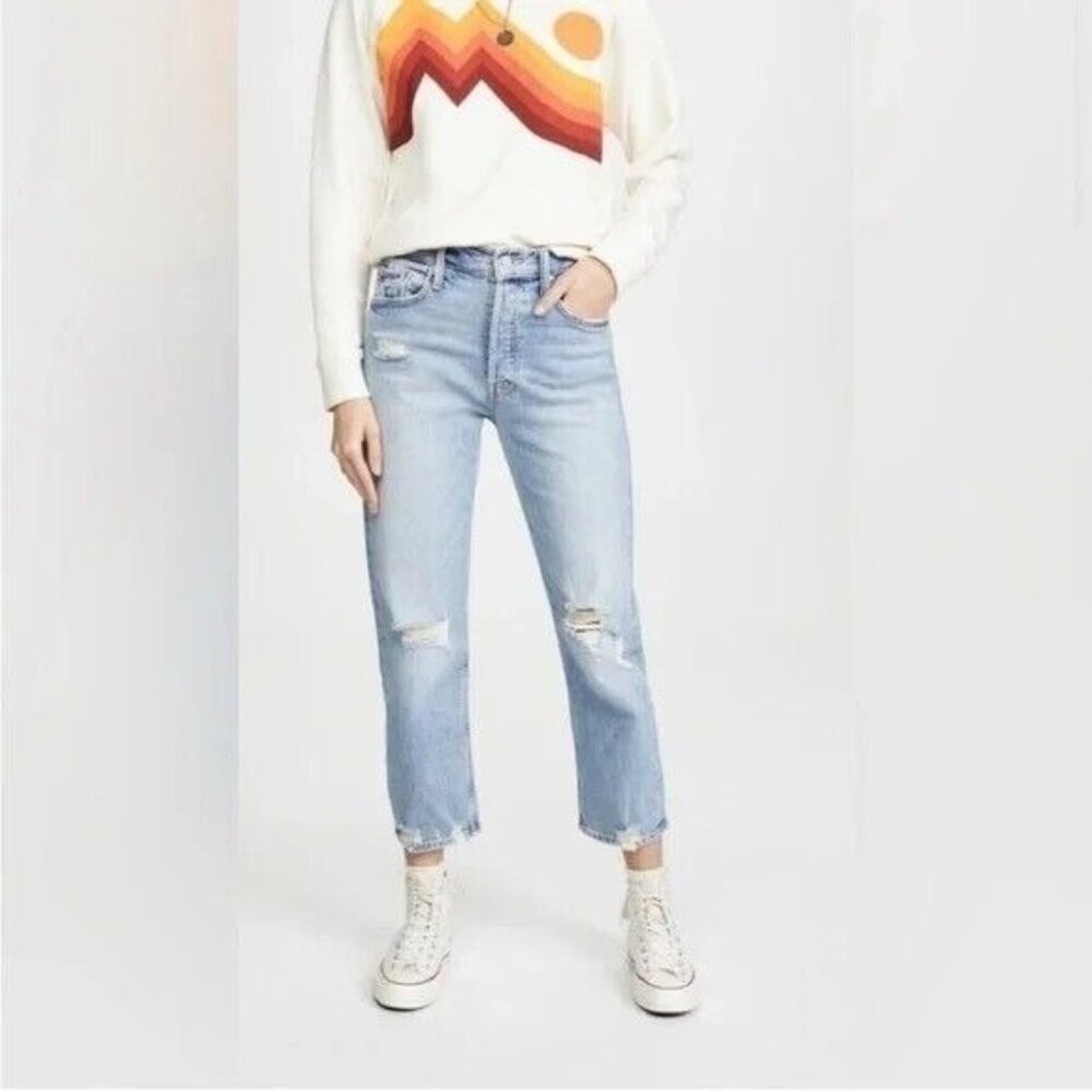 MOTHER- SUPERIOR The Tomcat Distressed High-Rise Ankle The Confession- Size 29